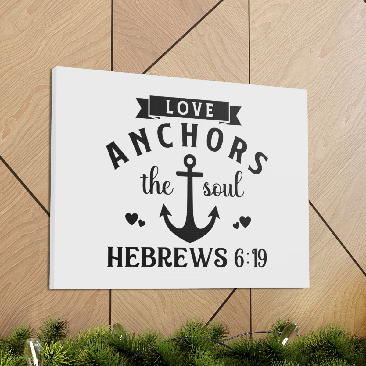 Scripture Walls Anchors The Soul Hebrews 6:19 Anchor Bible Verse Canvas Christian Wall Art Ready to Hang Unframed-Express Your Love Gifts