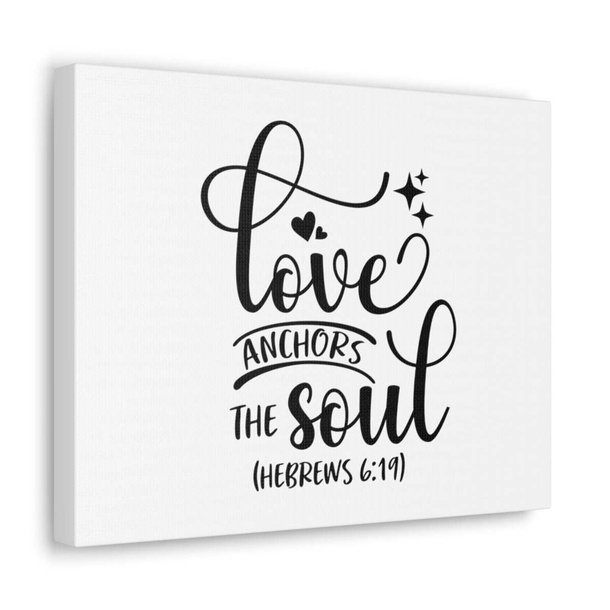 Scripture Walls Anchors The Soul Hebrews 6:19 Star Bible Verse Canvas Christian Wall Art Ready to Hang Unframed-Express Your Love Gifts