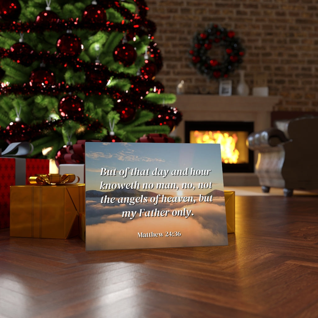Scripture Walls Angels Of Heaven Matthew 24:36 Bible Verse Canvas Christian Wall Art Ready to Hang Unframed-Express Your Love Gifts