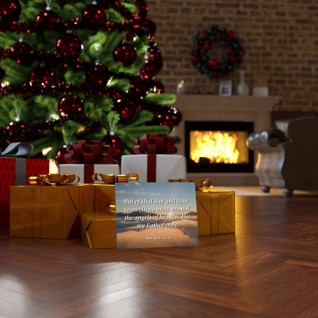 Scripture Walls Angels Of Heaven Matthew 24:36 Bible Verse Canvas Christian Wall Art Ready to Hang Unframed-Express Your Love Gifts