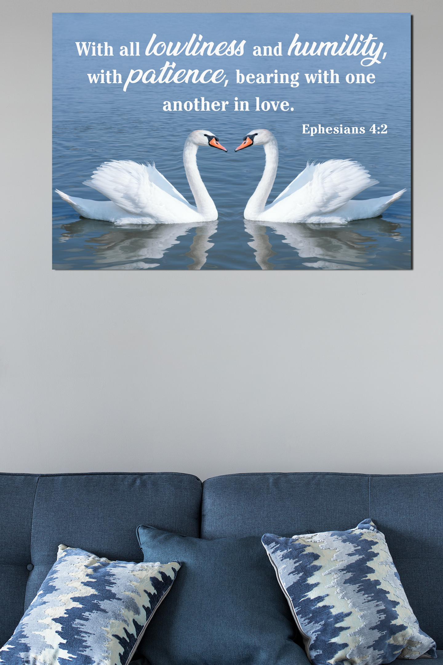 Scripture Walls Another in Love Ephesians 4:2 Christian Home Decor Bible Art Unframed-Express Your Love Gifts