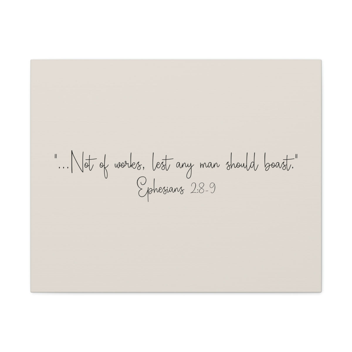 Scripture Walls Any Man Ephesians 2:8 Pastel Brown Bible Verse Canvas Christian Wall Art Ready to Hang Unframed-Express Your Love Gifts