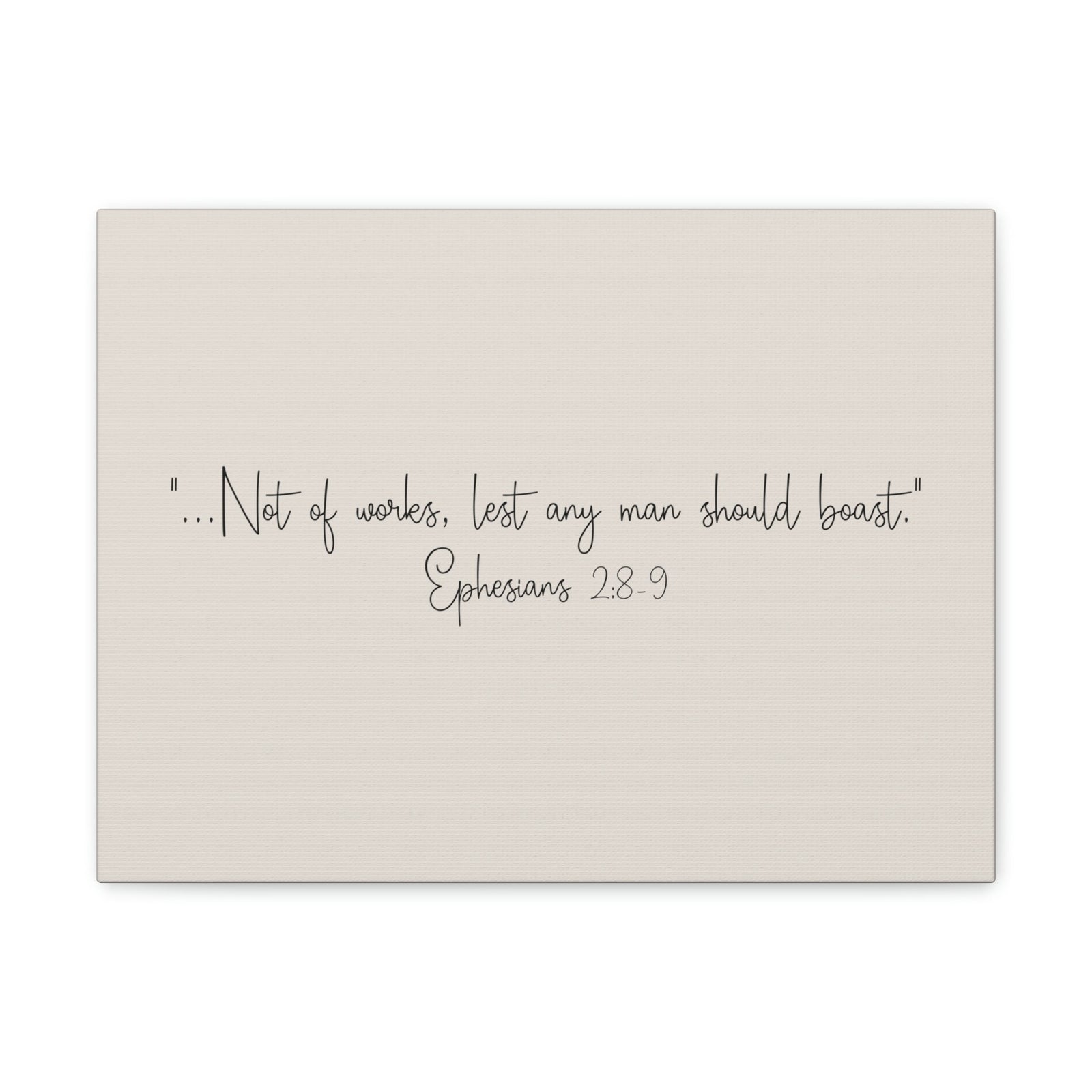 Scripture Walls Any Man Ephesians 2:8 Pastel Brown Bible Verse Canvas Christian Wall Art Ready to Hang Unframed-Express Your Love Gifts