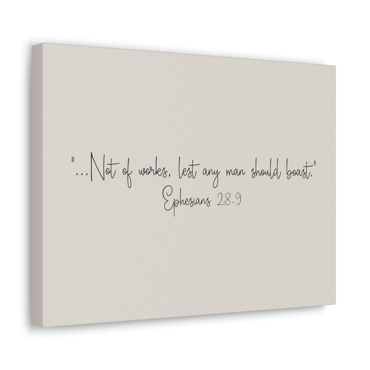 Scripture Walls Any Man Ephesians 2:8 Pastel Brown Bible Verse Canvas Christian Wall Art Ready to Hang Unframed-Express Your Love Gifts