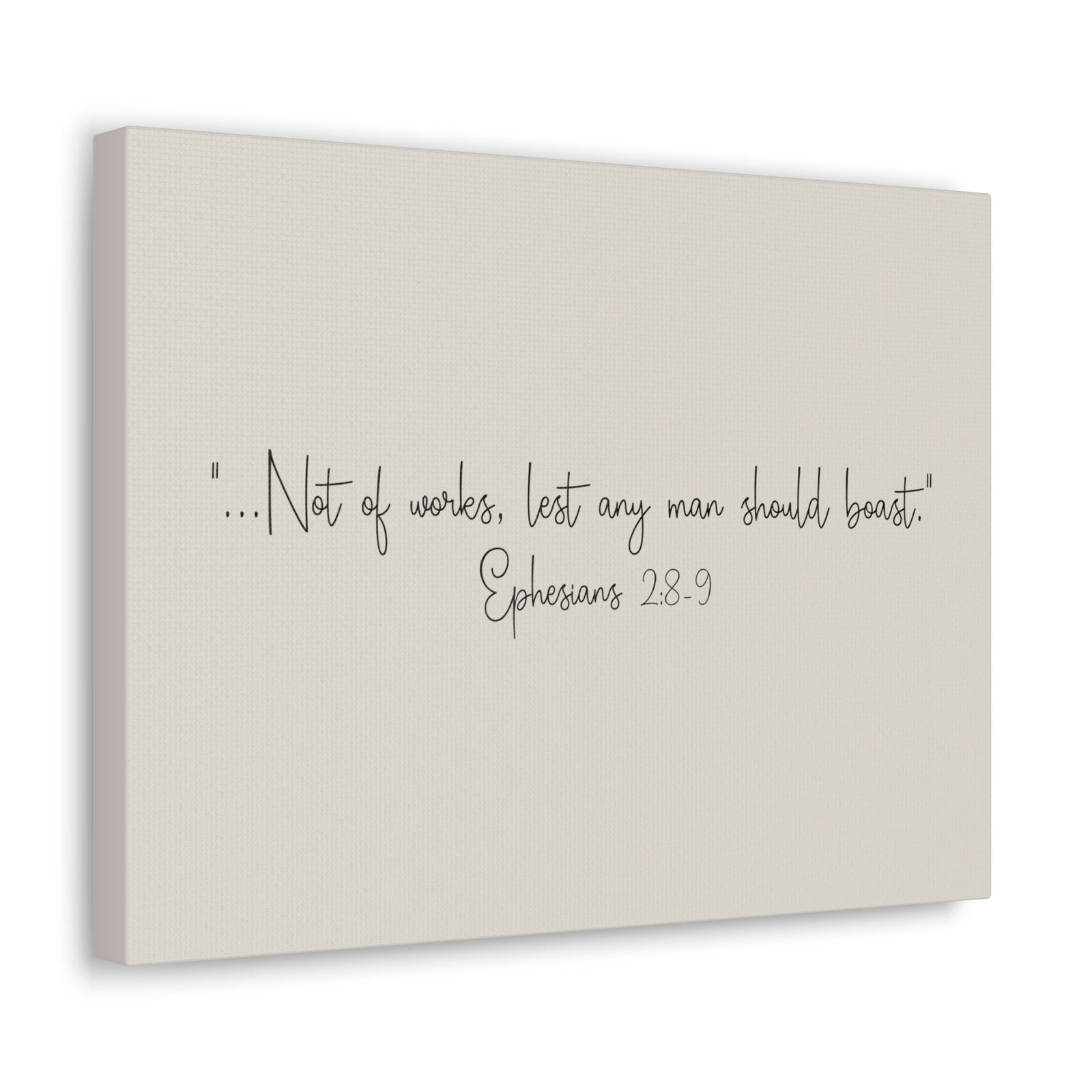 Scripture Walls Any Man Ephesians 2:8 Pastel Brown Bible Verse Canvas Christian Wall Art Ready to Hang Unframed-Express Your Love Gifts