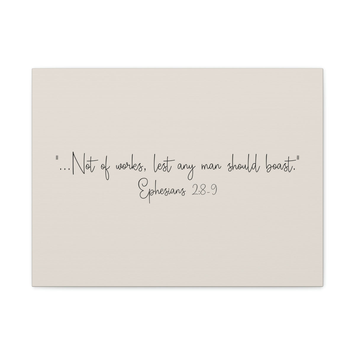 Scripture Walls Any Man Ephesians 2:8 Pastel Brown Bible Verse Canvas Christian Wall Art Ready to Hang Unframed-Express Your Love Gifts