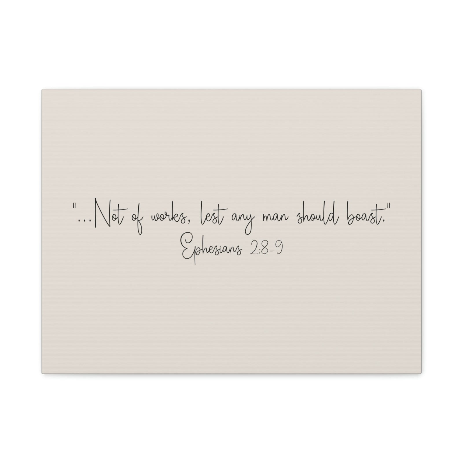 Scripture Walls Any Man Ephesians 2:8 Pastel Brown Bible Verse Canvas Christian Wall Art Ready to Hang Unframed-Express Your Love Gifts