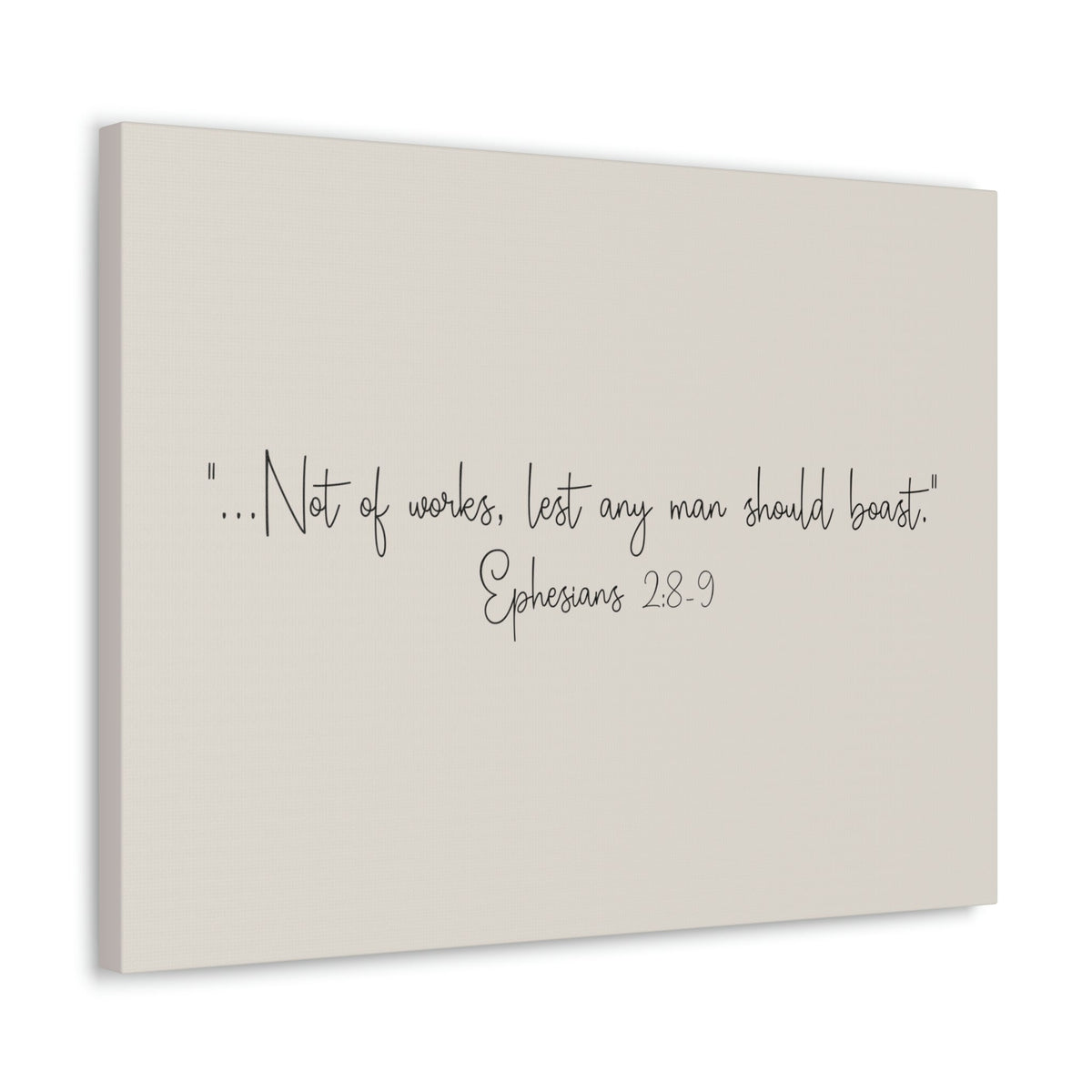Scripture Walls Any Man Ephesians 2:8 Pastel Brown Bible Verse Canvas Christian Wall Art Ready to Hang Unframed-Express Your Love Gifts
