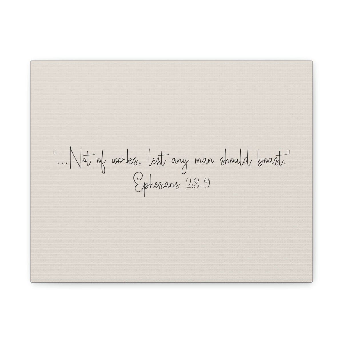 Scripture Walls Any Man Ephesians 2:8 Pastel Brown Bible Verse Canvas Christian Wall Art Ready to Hang Unframed-Express Your Love Gifts