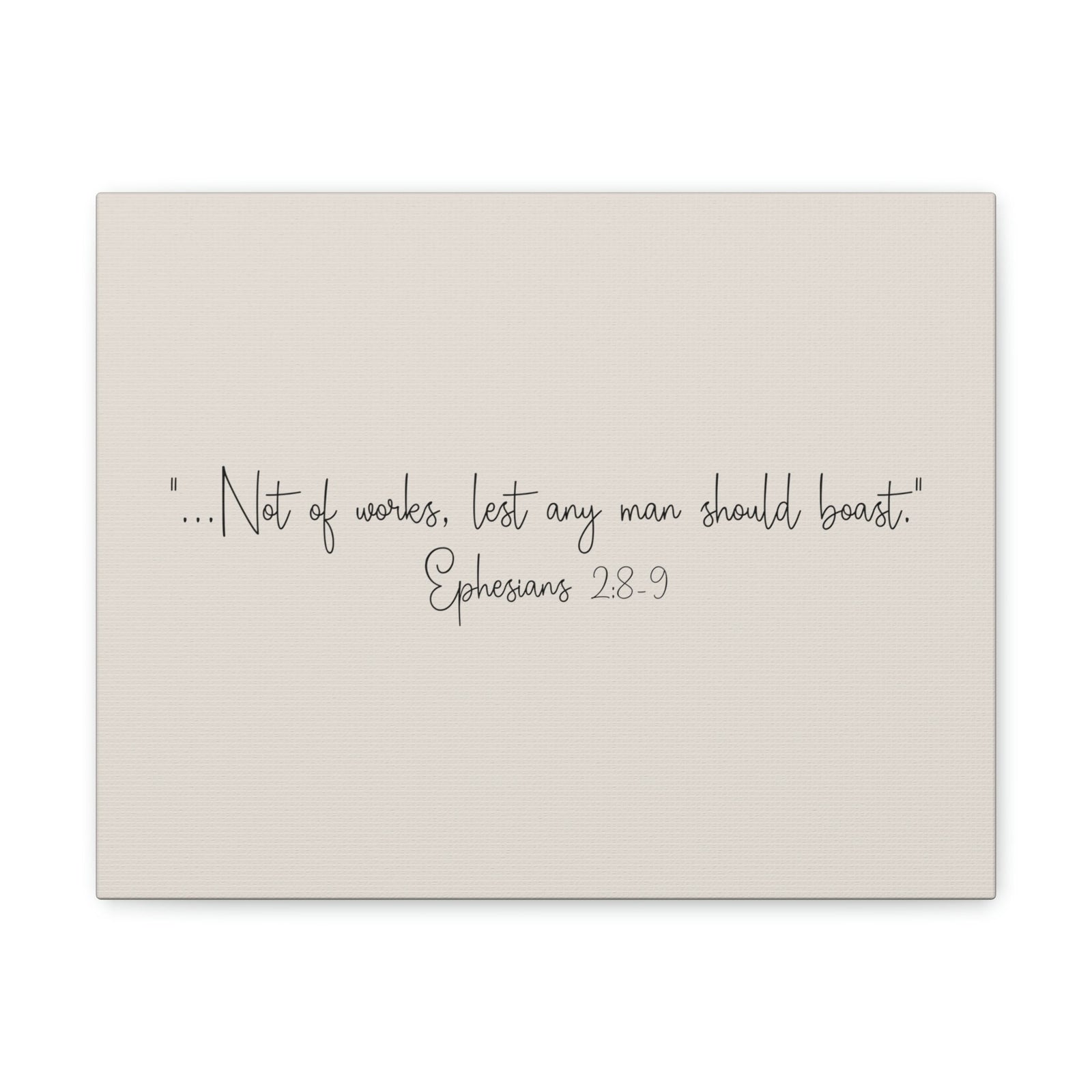 Scripture Walls Any Man Ephesians 2:8 Pastel Brown Bible Verse Canvas Christian Wall Art Ready to Hang Unframed-Express Your Love Gifts