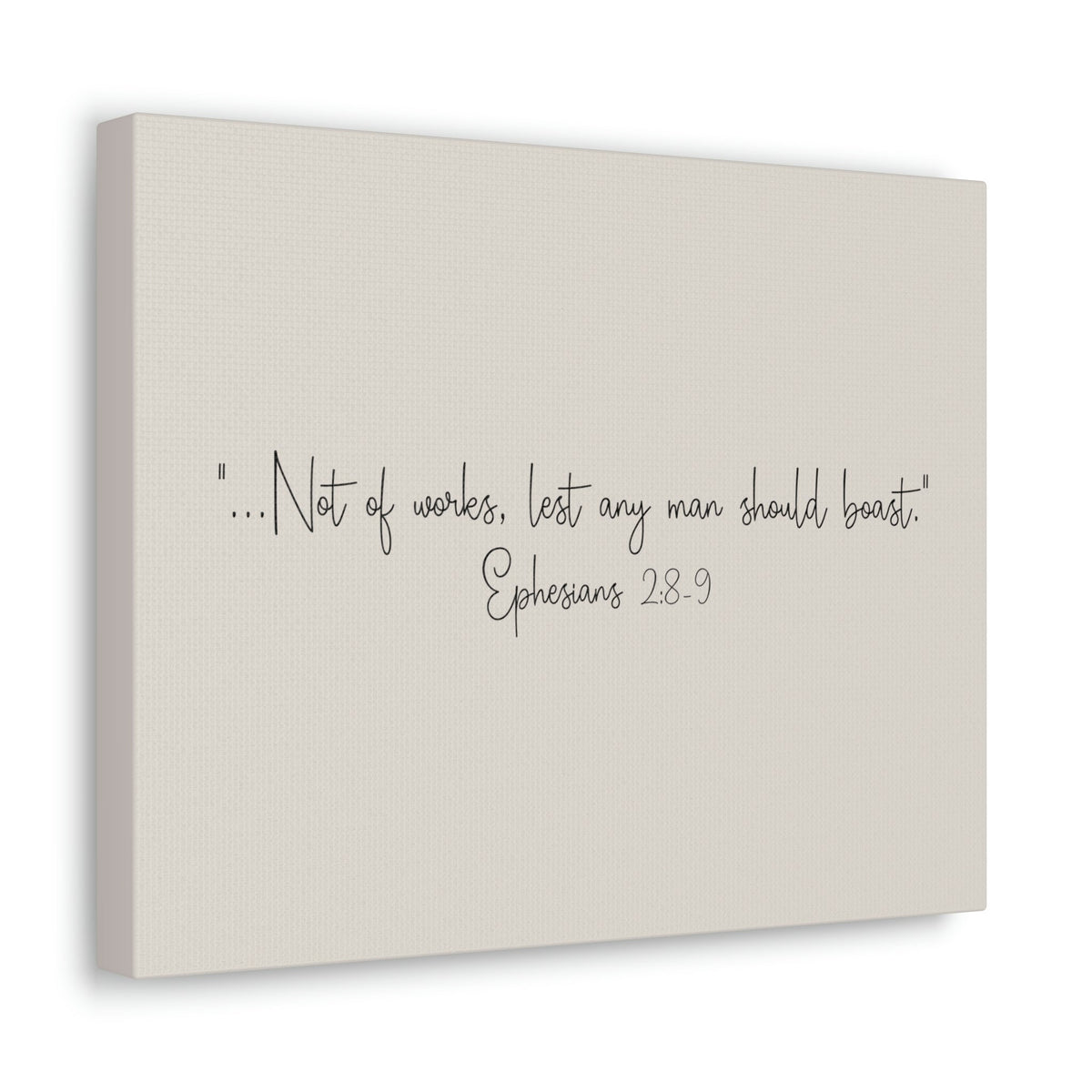 Scripture Walls Any Man Ephesians 2:8 Pastel Brown Bible Verse Canvas Christian Wall Art Ready to Hang Unframed-Express Your Love Gifts
