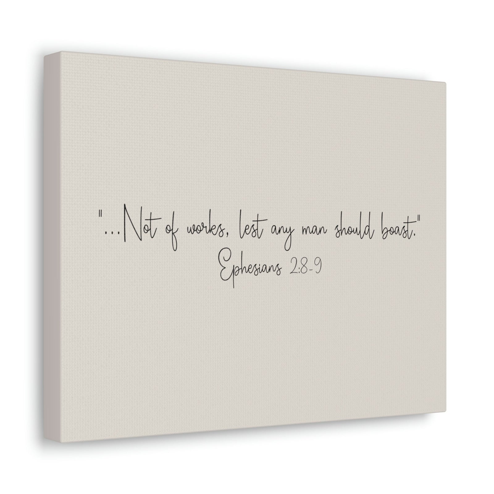 Scripture Walls Any Man Ephesians 2:8 Pastel Brown Bible Verse Canvas Christian Wall Art Ready to Hang Unframed-Express Your Love Gifts
