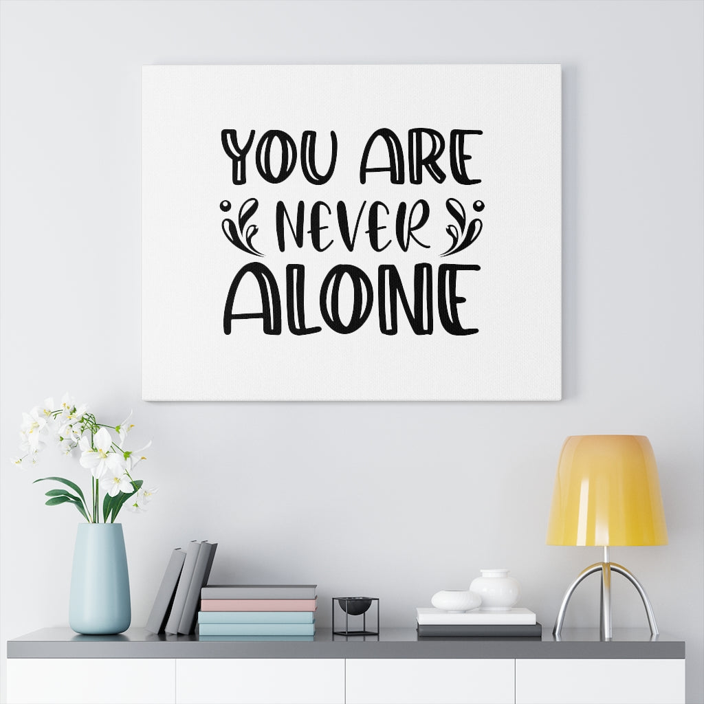 Scripture Walls Are Never Alone Bible Verse Canvas Christian Wall Art Ready to Hang Unframed-Express Your Love Gifts