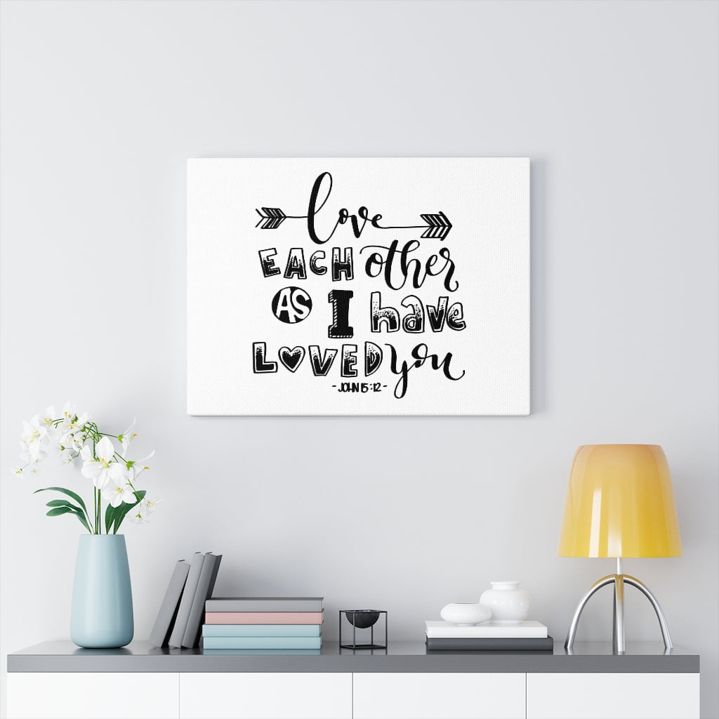 Scripture Walls As I Have John 15:12 Bible Verse Canvas Christian Wall Art Ready to Hang Unframed-Express Your Love Gifts