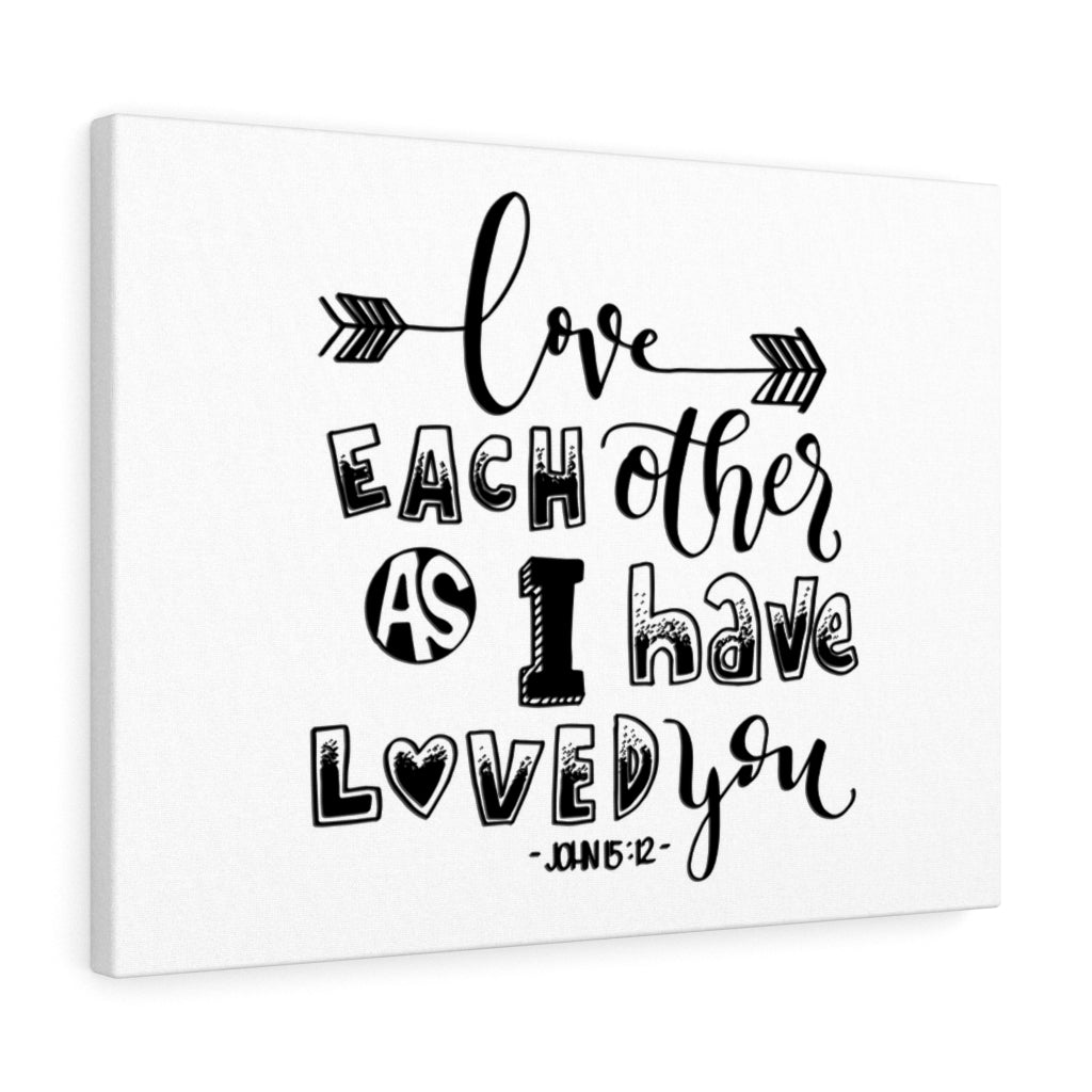 Scripture Walls As I Have John 15:12 Bible Verse Canvas Christian Wall Art Ready to Hang Unframed-Express Your Love Gifts