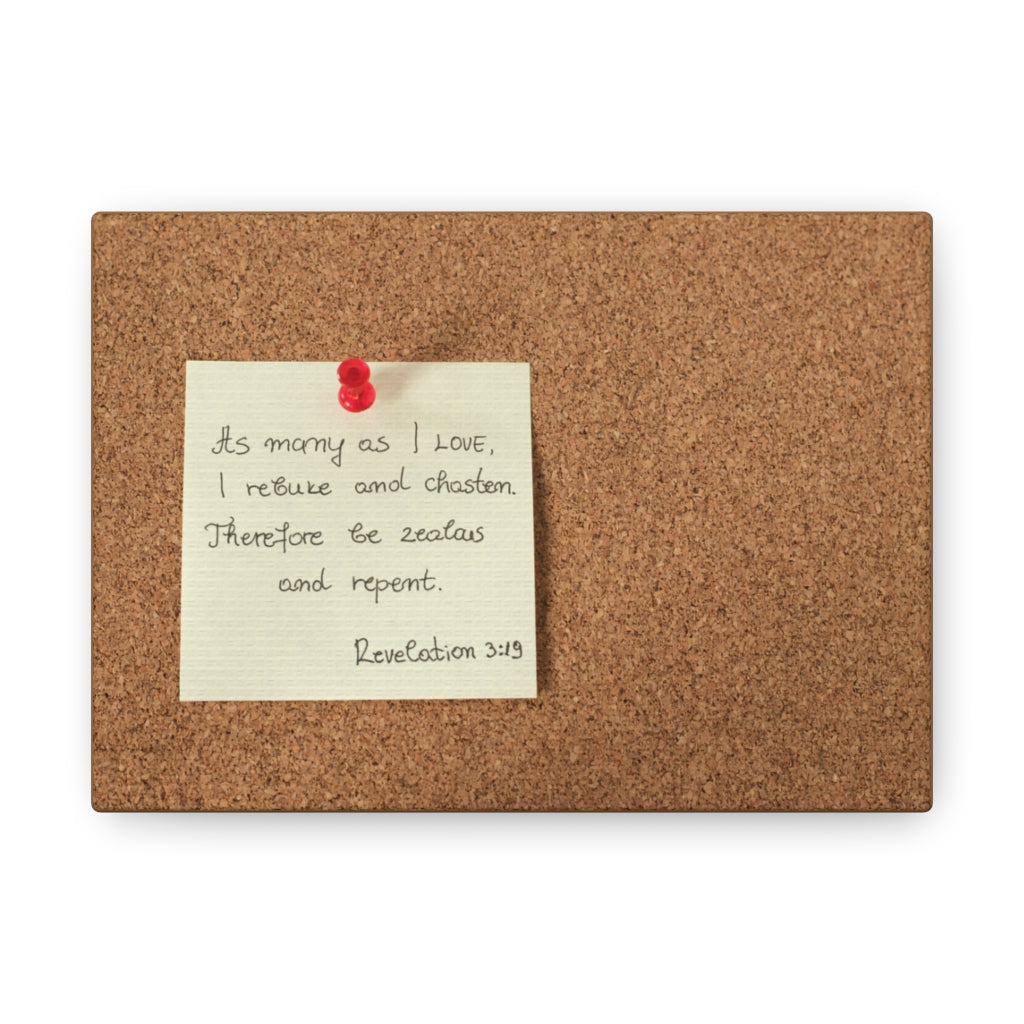 Scripture Walls As I Love Revelation 3:19 Bible Verse Canvas Christian Wall Art Ready to Hang Unframed-Express Your Love Gifts