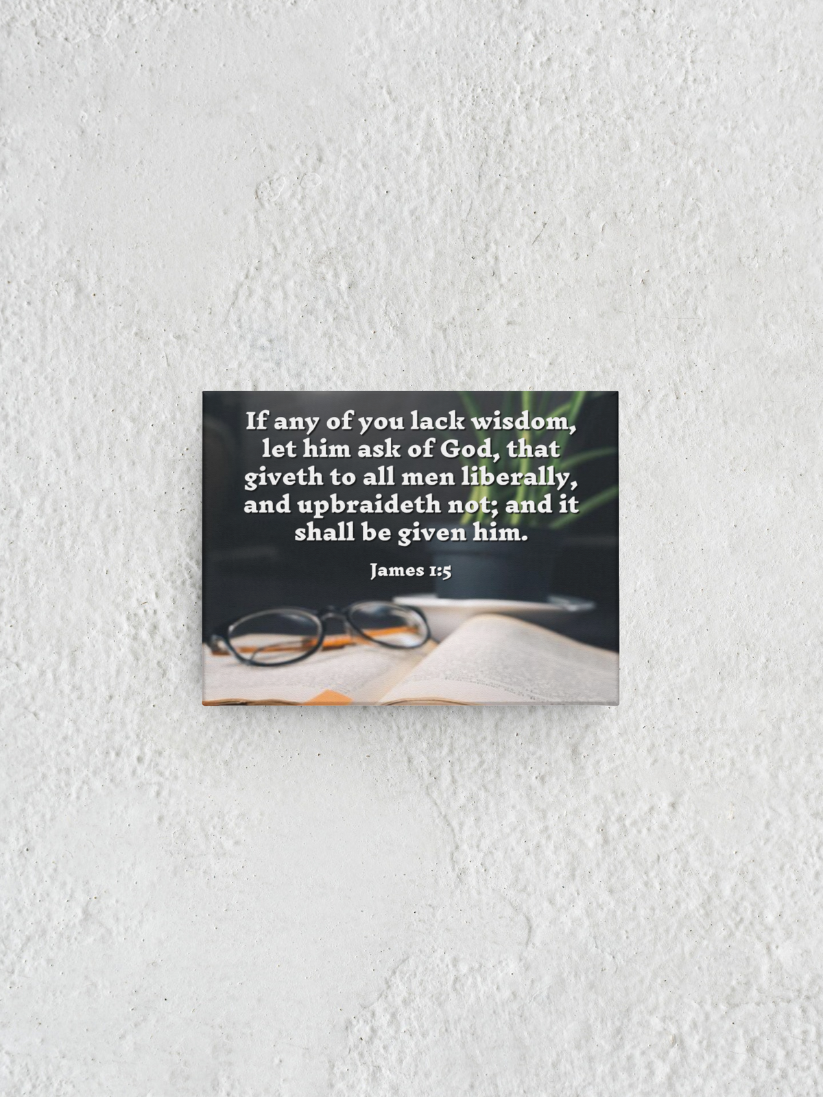 Scripture Walls Ask God James 1:5 Bible Verse Canvas Christian Wall Art Ready to Hang Unframed-Express Your Love Gifts