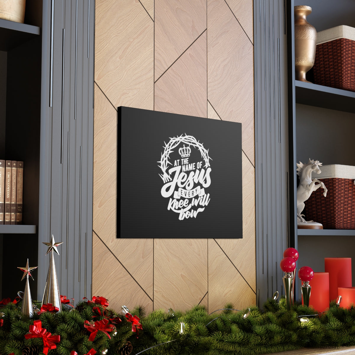 Scripture Walls At The Name Of Jesus John 14:6 Christian Wall Art Bible Verse Print Ready to Hang Unframed-Express Your Love Gifts
