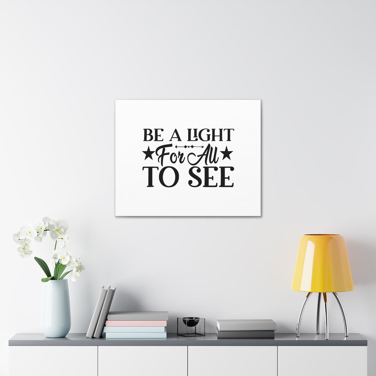 Scripture Walls Be A Light For All To See John 1:5 Christian Wall Art Bible Verse Print Ready to Hang Unframed-Express Your Love Gifts