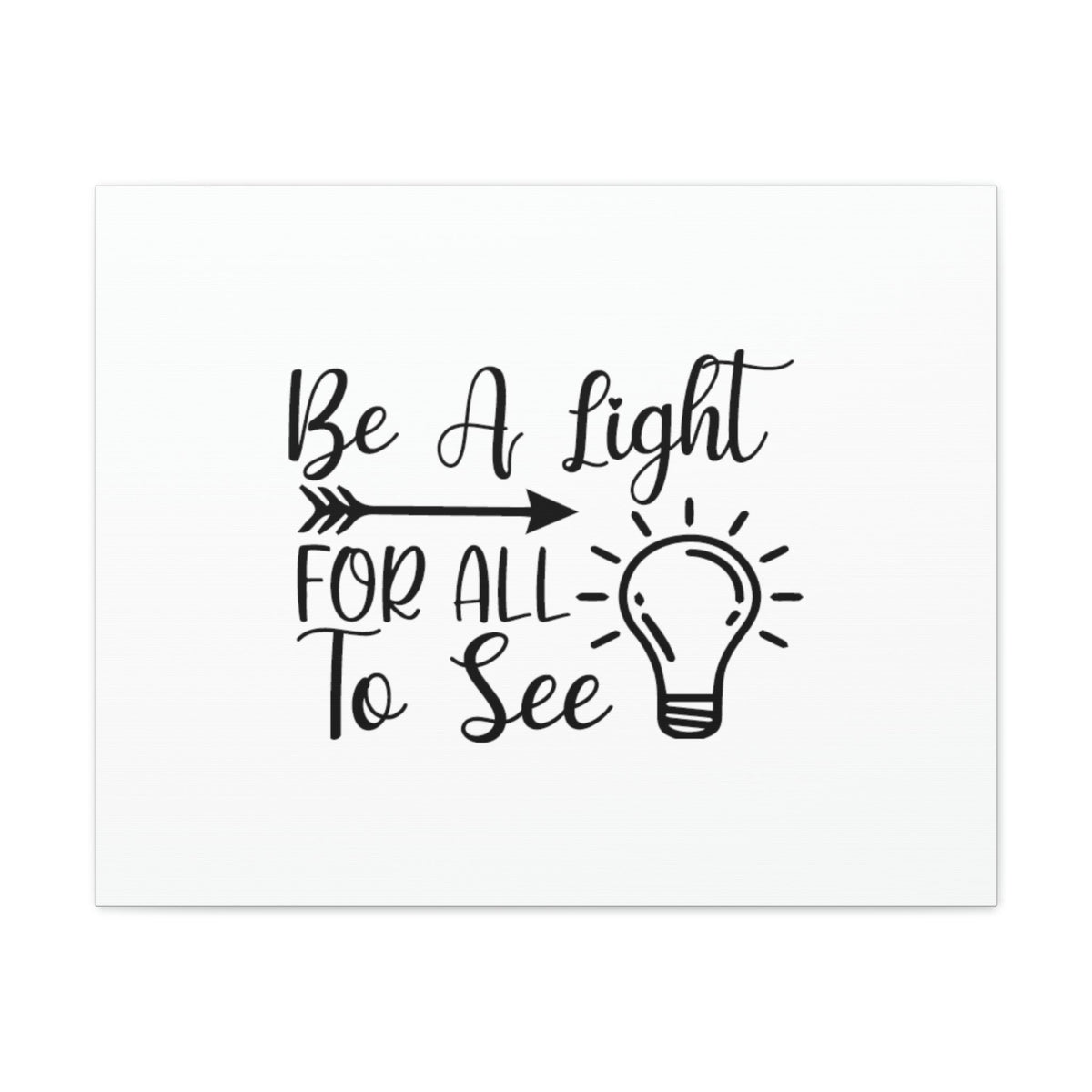 Scripture Walls Be A Light For All To See John 8:12 Arrow Christian Wall Art Bible Verse Print Ready to Hang Unframed-Express Your Love Gifts