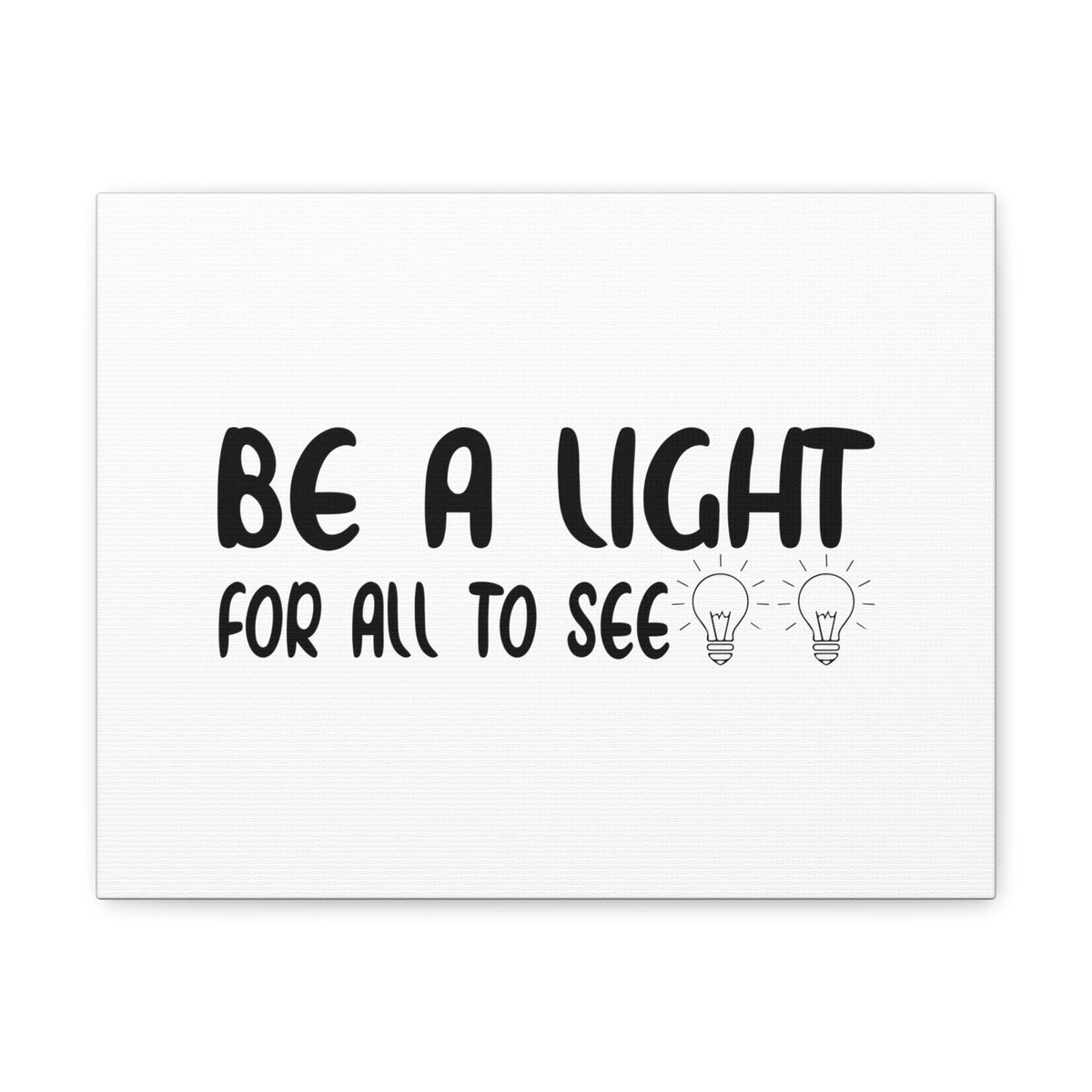 Scripture Walls Be A Light For All To See John 8:12 Bulbs Christian Wall Art Bible Verse Print Ready to Hang Unframed-Express Your Love Gifts