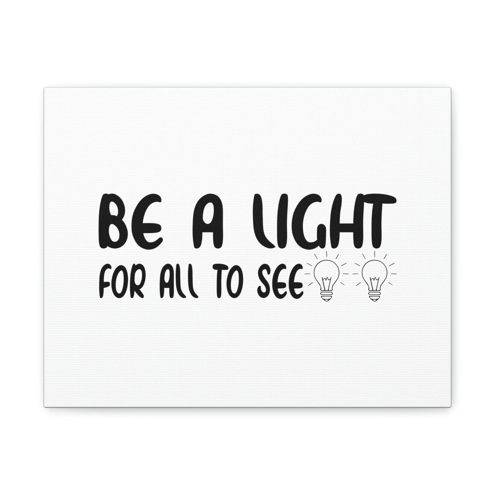 Scripture Walls Be A Light For All To See John 8:12 Bulbs Christian Wall Art Bible Verse Print Ready to Hang Unframed-Express Your Love Gifts