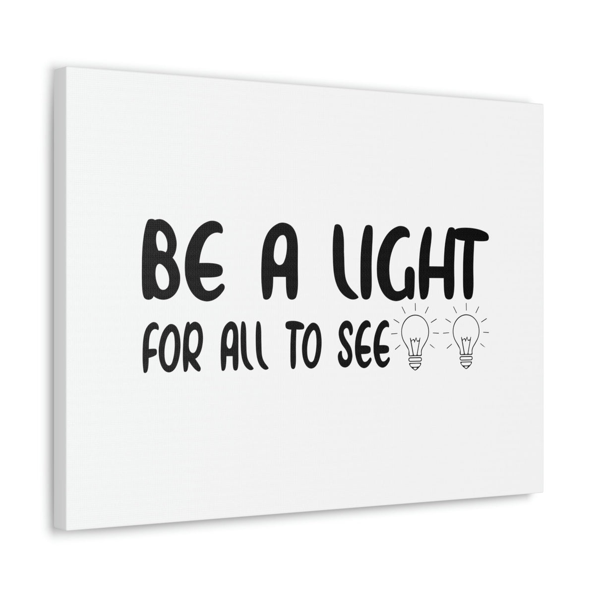 Scripture Walls Be A Light For All To See John 8:12 Bulbs Christian Wall Art Bible Verse Print Ready to Hang Unframed-Express Your Love Gifts