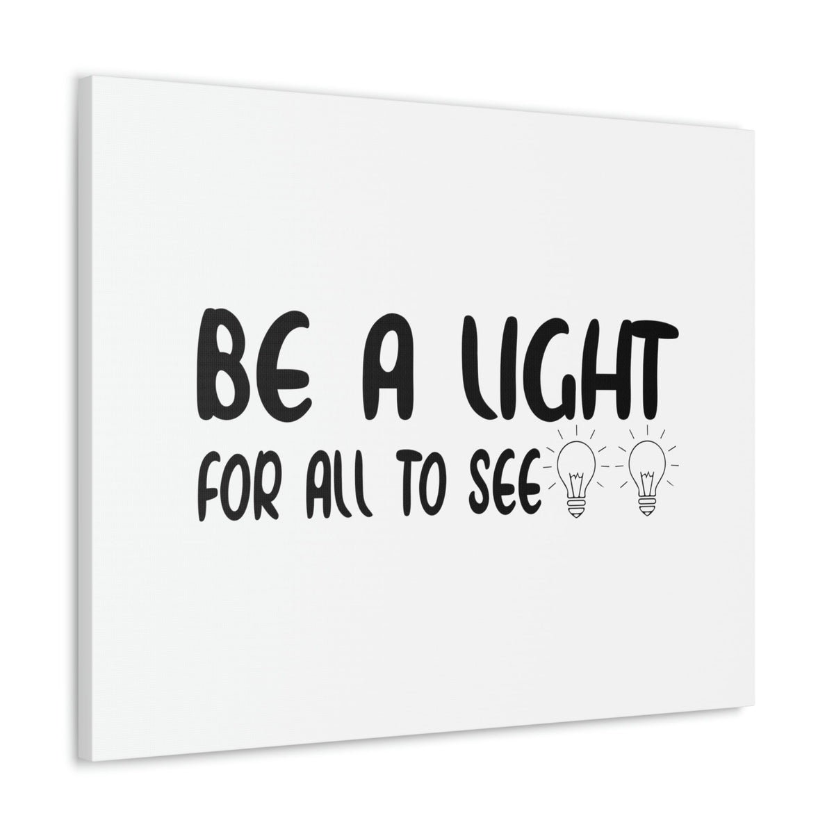 Scripture Walls Be A Light For All To See John 8:12 Bulbs Christian Wall Art Bible Verse Print Ready to Hang Unframed-Express Your Love Gifts
