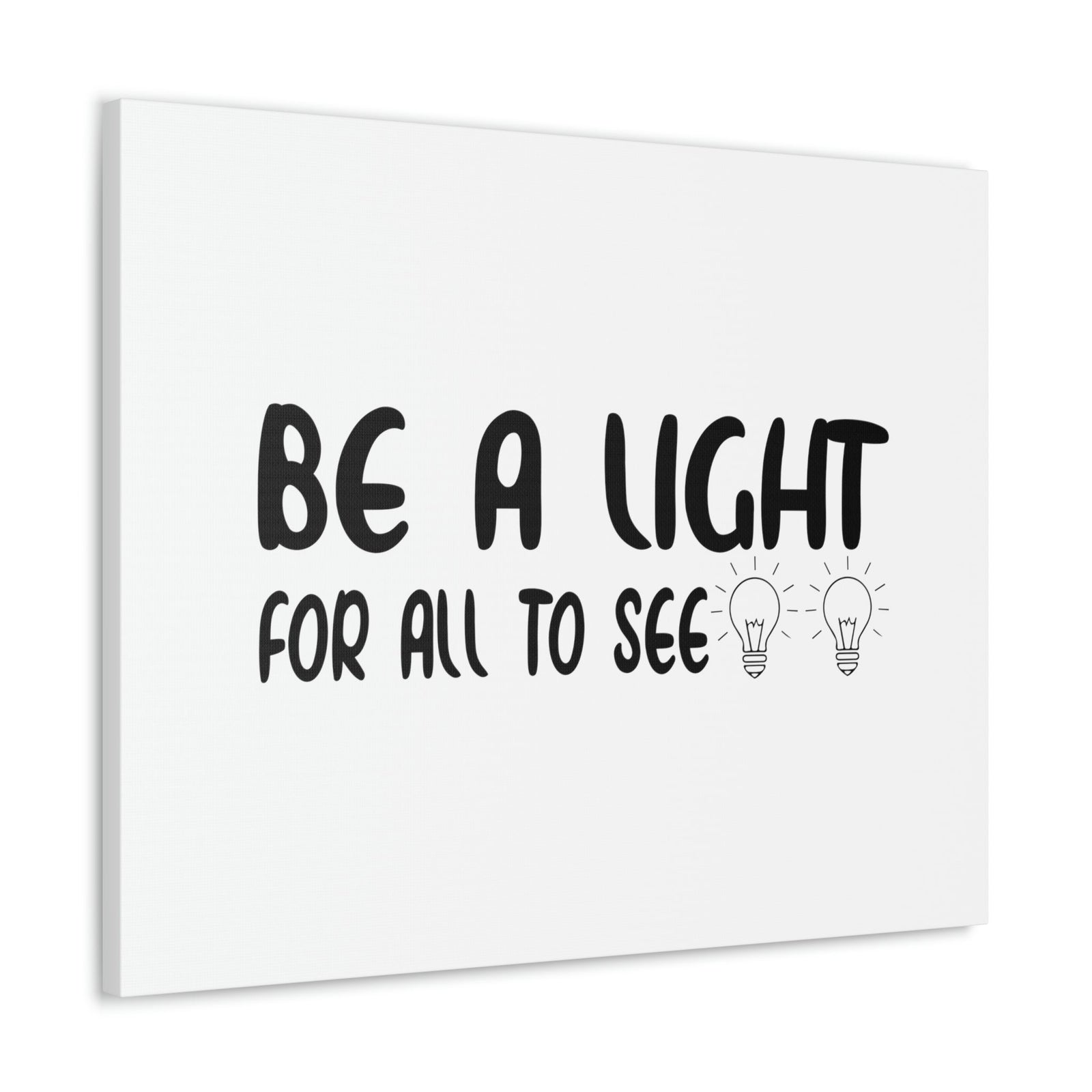 Scripture Walls Be A Light For All To See John 8:12 Bulbs Christian Wall Art Bible Verse Print Ready to Hang Unframed-Express Your Love Gifts