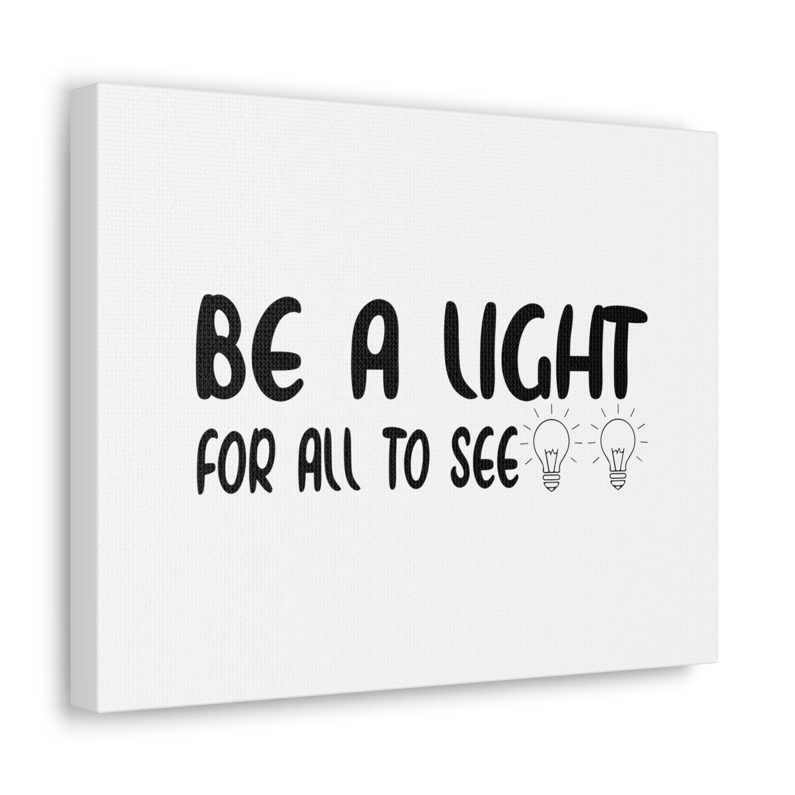 Scripture Walls Be A Light For All To See John 8:12 Bulbs Christian Wall Art Bible Verse Print Ready to Hang Unframed-Express Your Love Gifts