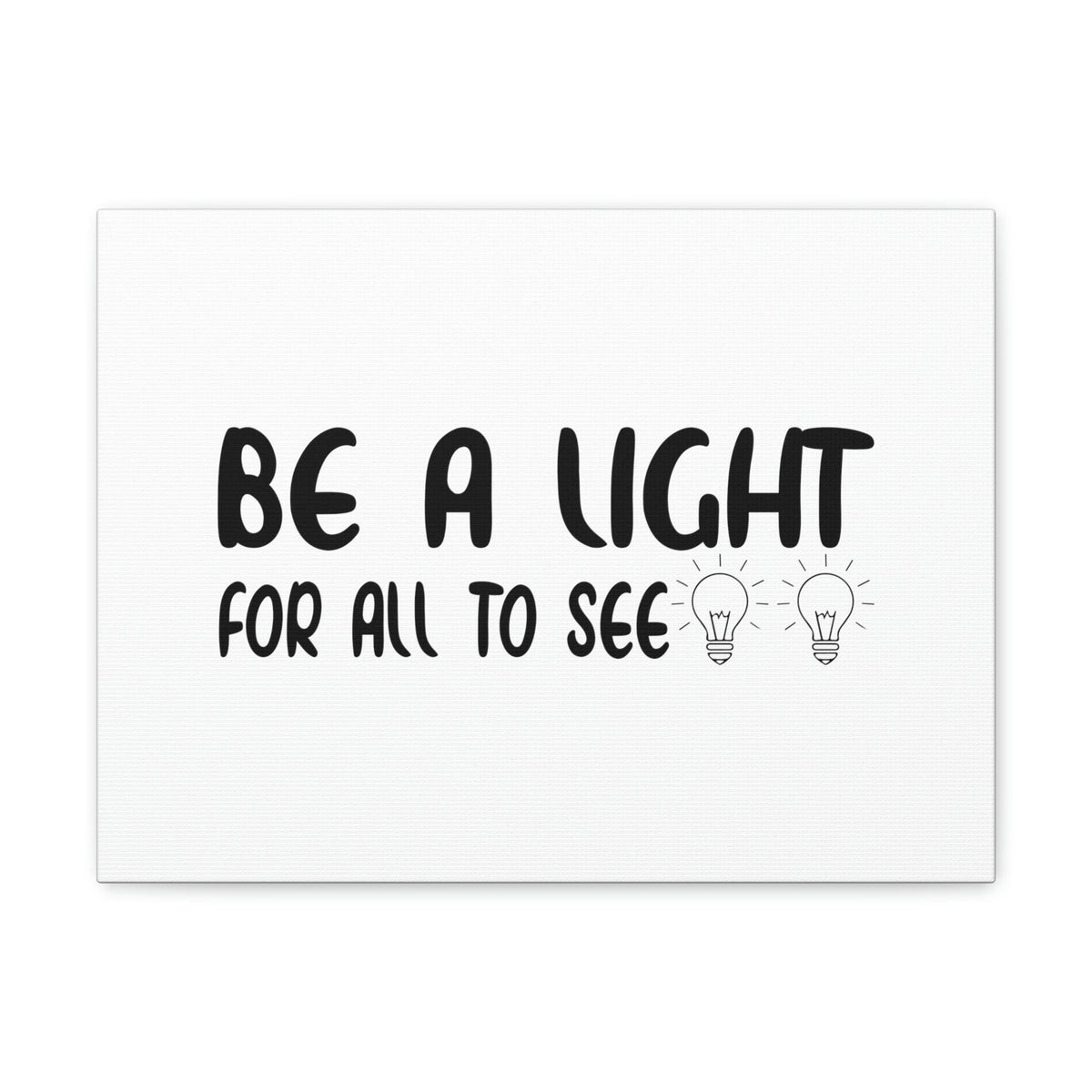 Scripture Walls Be A Light For All To See John 8:12 Bulbs Christian Wall Art Bible Verse Print Ready to Hang Unframed-Express Your Love Gifts
