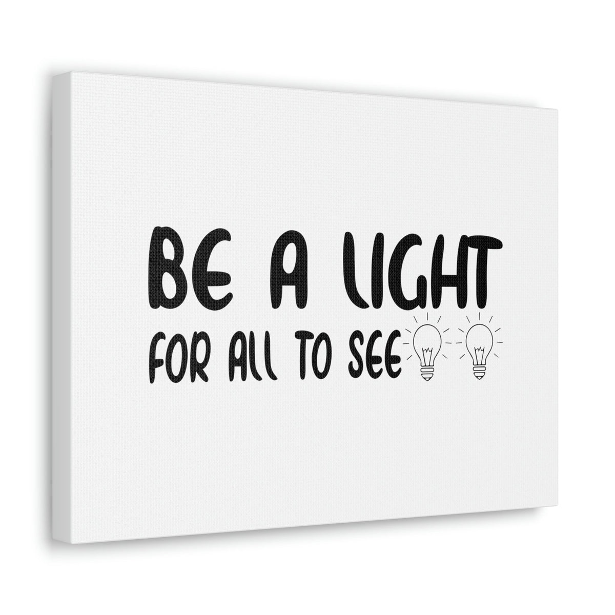 Scripture Walls Be A Light For All To See John 8:12 Bulbs Christian Wall Art Bible Verse Print Ready to Hang Unframed-Express Your Love Gifts