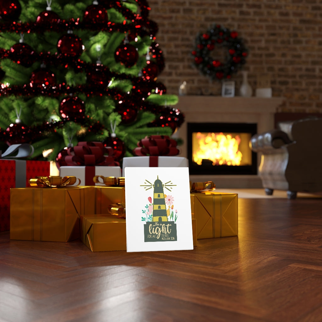 Scripture Walls Be A Light Matthew 5:16 Bible Verse Canvas Christian Wall Art Ready to Hang Unframed-Express Your Love Gifts