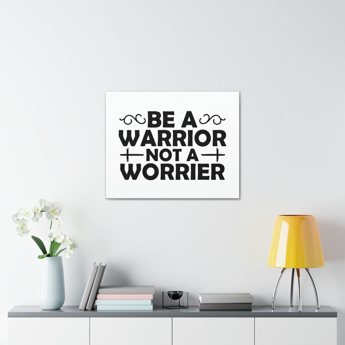 Scripture Walls Be A Warrior Deuteronomy 20:1 Double Cross Christian Wall Art Bible Verse Print Ready to Hang Unframed-Express Your Love Gifts