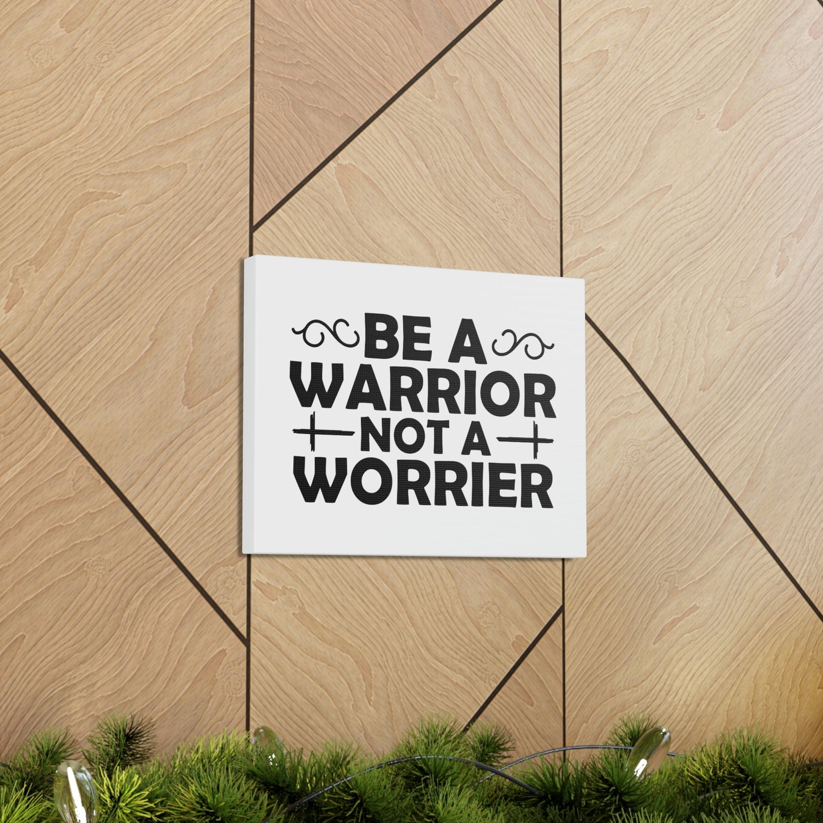 Scripture Walls Be A Warrior Deuteronomy 20:1 Double Cross Christian Wall Art Bible Verse Print Ready to Hang Unframed-Express Your Love Gifts