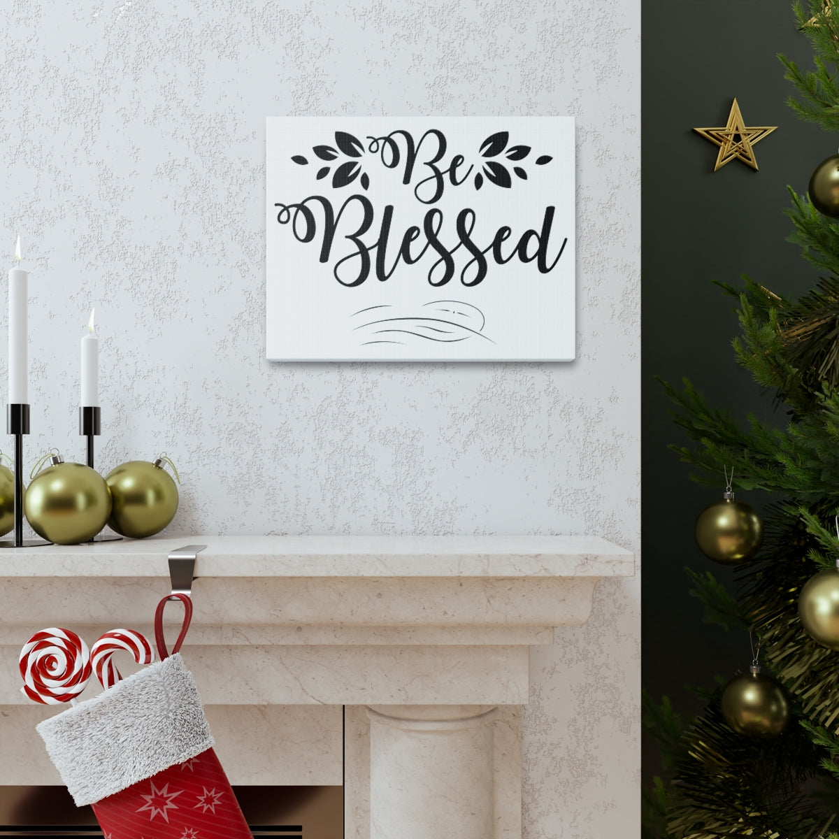 Scripture Walls Be Blessed Luke 11:28 Christian Wall Art Print Ready to Hang Unframed-Express Your Love Gifts