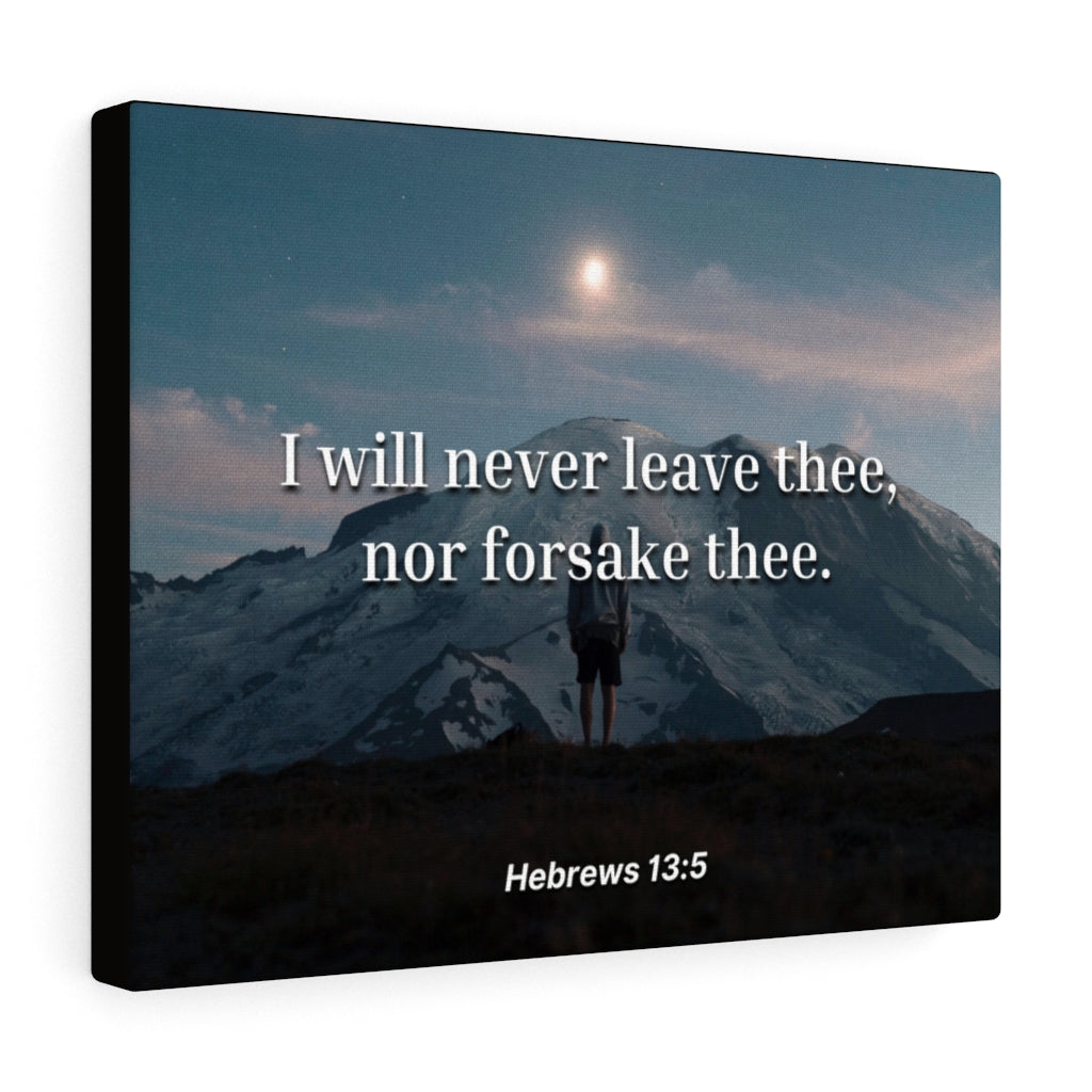 Scripture Walls Be Content Hebrews 13:5 Bible Verse Canvas Christian Wall Art Ready to Hang Unframed-Express Your Love Gifts
