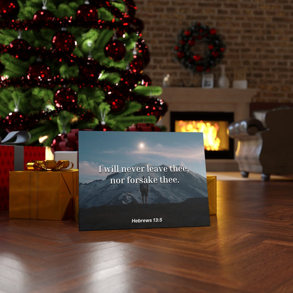Scripture Walls Be Content Hebrews 13:5 Bible Verse Canvas Christian Wall Art Ready to Hang Unframed-Express Your Love Gifts