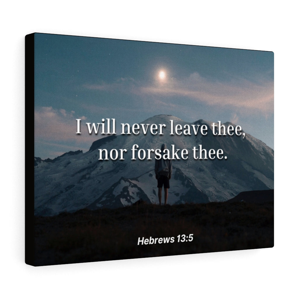 Scripture Walls Be Content Hebrews 13:5 Bible Verse Canvas Christian Wall Art Ready to Hang Unframed-Express Your Love Gifts