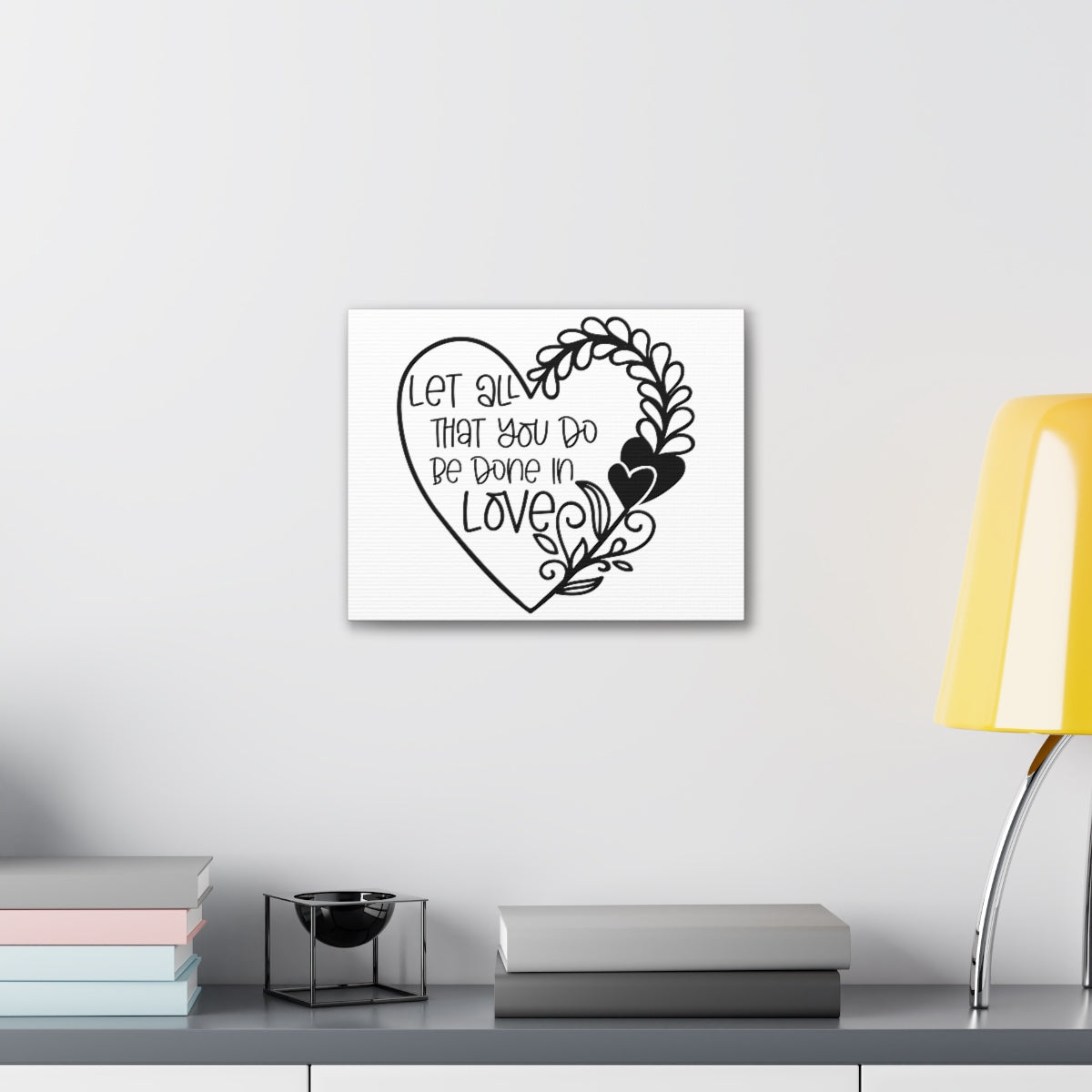 Scripture Walls Be Done In Love 1 Corinthians 16:14 Christian Wall Art Print Ready to Hang Unframed-Express Your Love Gifts