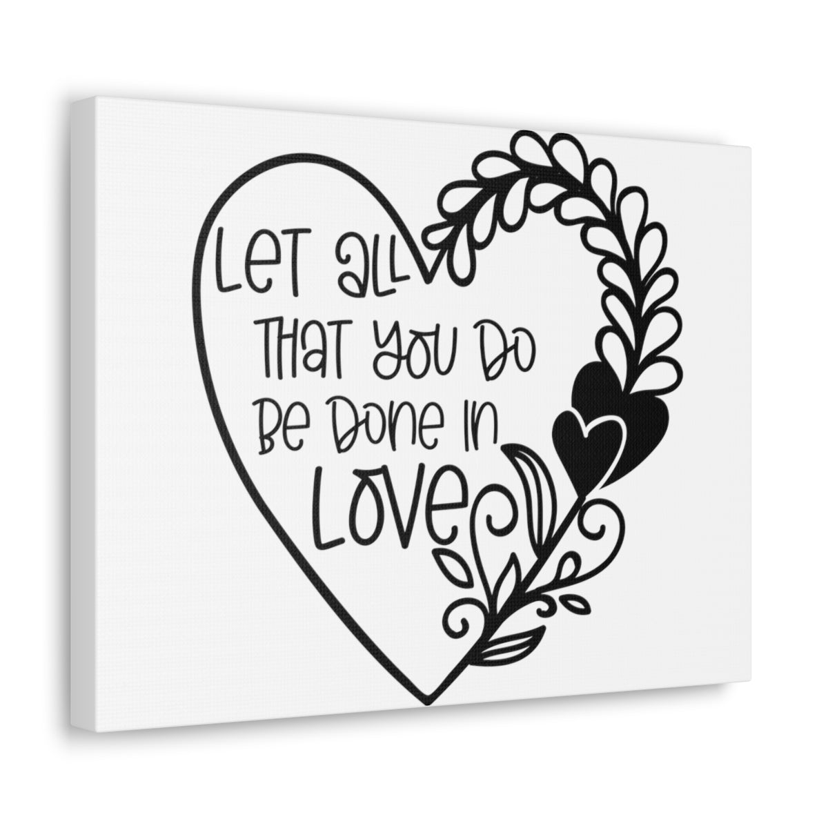 Scripture Walls Be Done In Love 1 Corinthians 16:14 Christian Wall Art Print Ready to Hang Unframed-Express Your Love Gifts