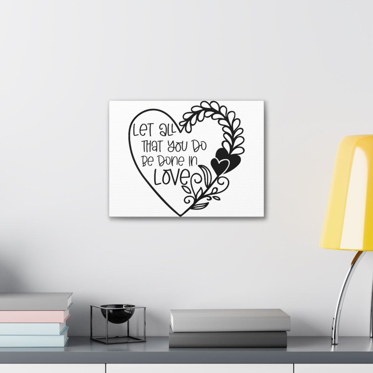 Scripture Walls Be Done In Love 1 Corinthians 16:14 Christian Wall Art Print Ready to Hang Unframed-Express Your Love Gifts