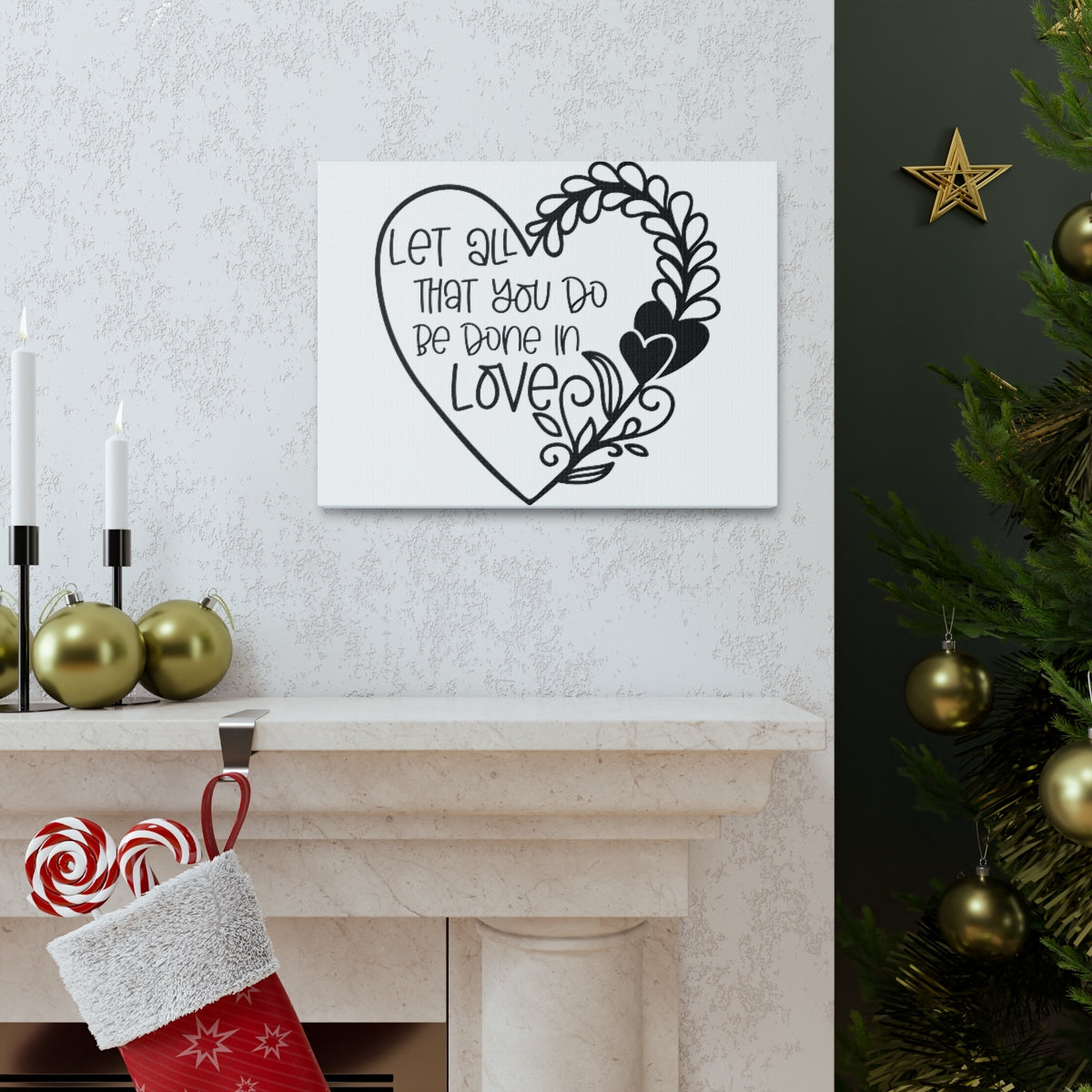 Scripture Walls Be Done In Love 1 Corinthians 16:14 Christian Wall Art Print Ready to Hang Unframed-Express Your Love Gifts