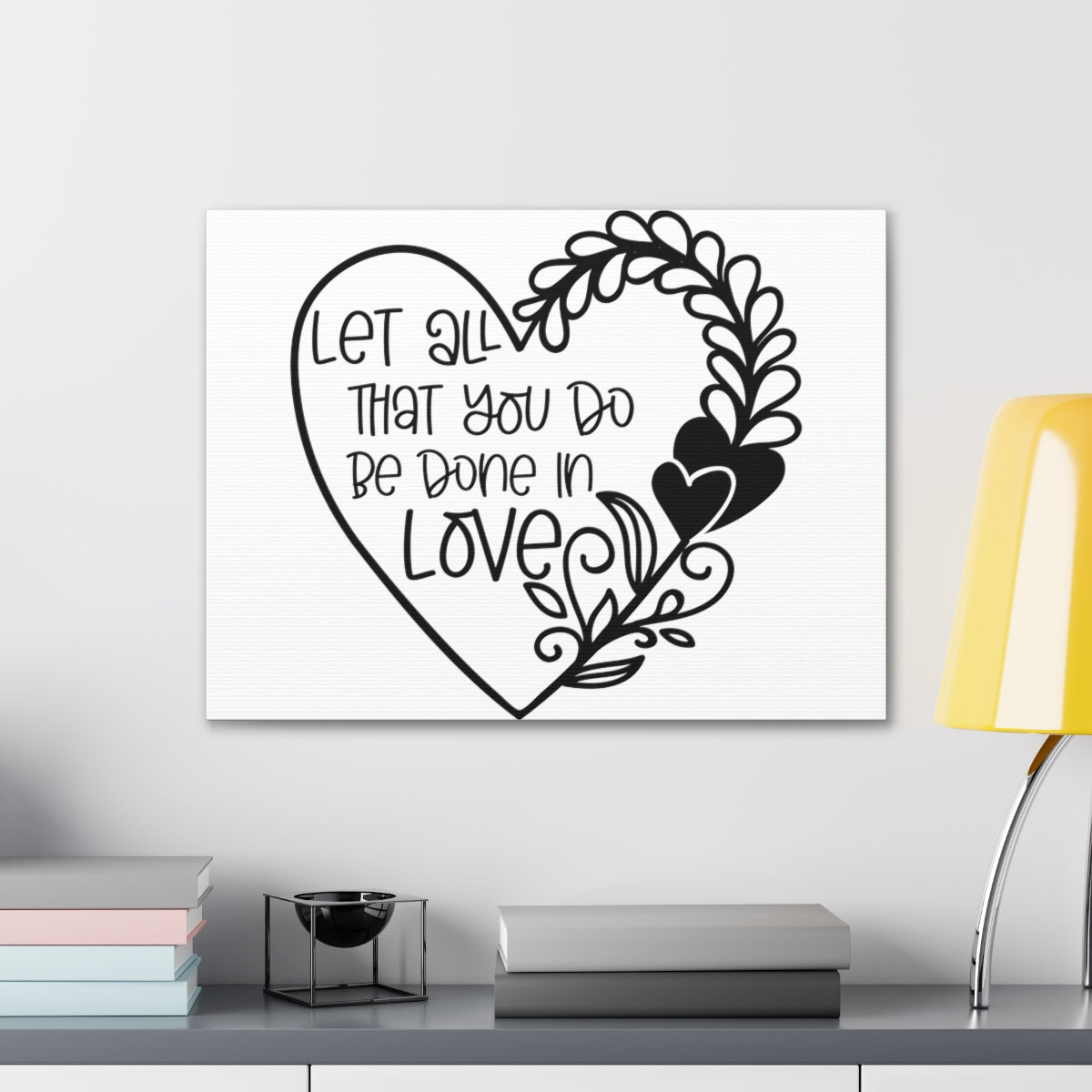 Scripture Walls Be Done In Love 1 Corinthians 16:14 Christian Wall Art Print Ready to Hang Unframed-Express Your Love Gifts