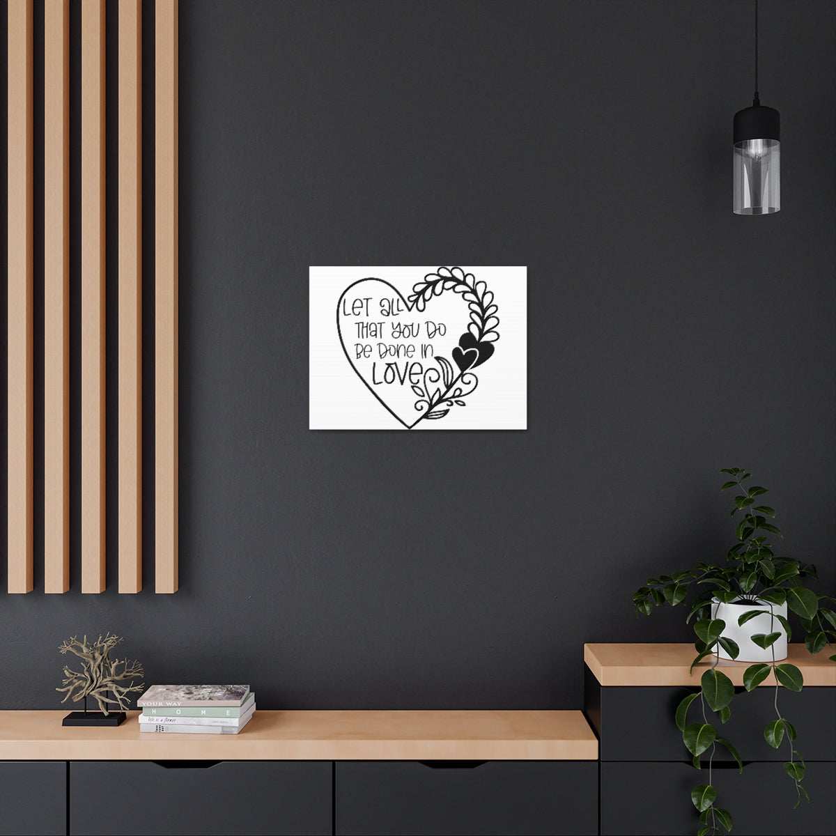 Scripture Walls Be Done In Love 1 Corinthians 16:14 Christian Wall Art Print Ready to Hang Unframed-Express Your Love Gifts