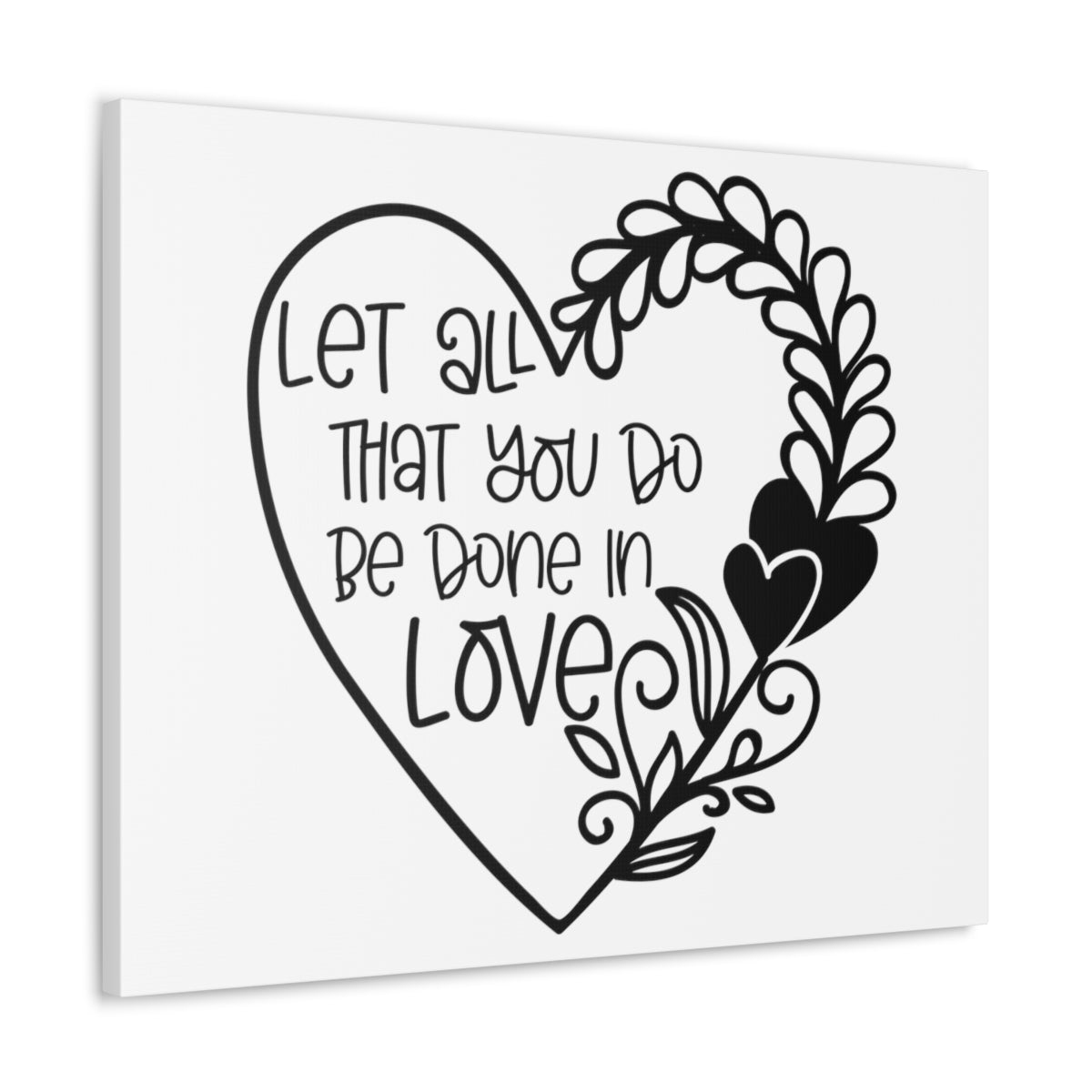 Scripture Walls Be Done In Love 1 Corinthians 16:14 Christian Wall Art Print Ready to Hang Unframed-Express Your Love Gifts