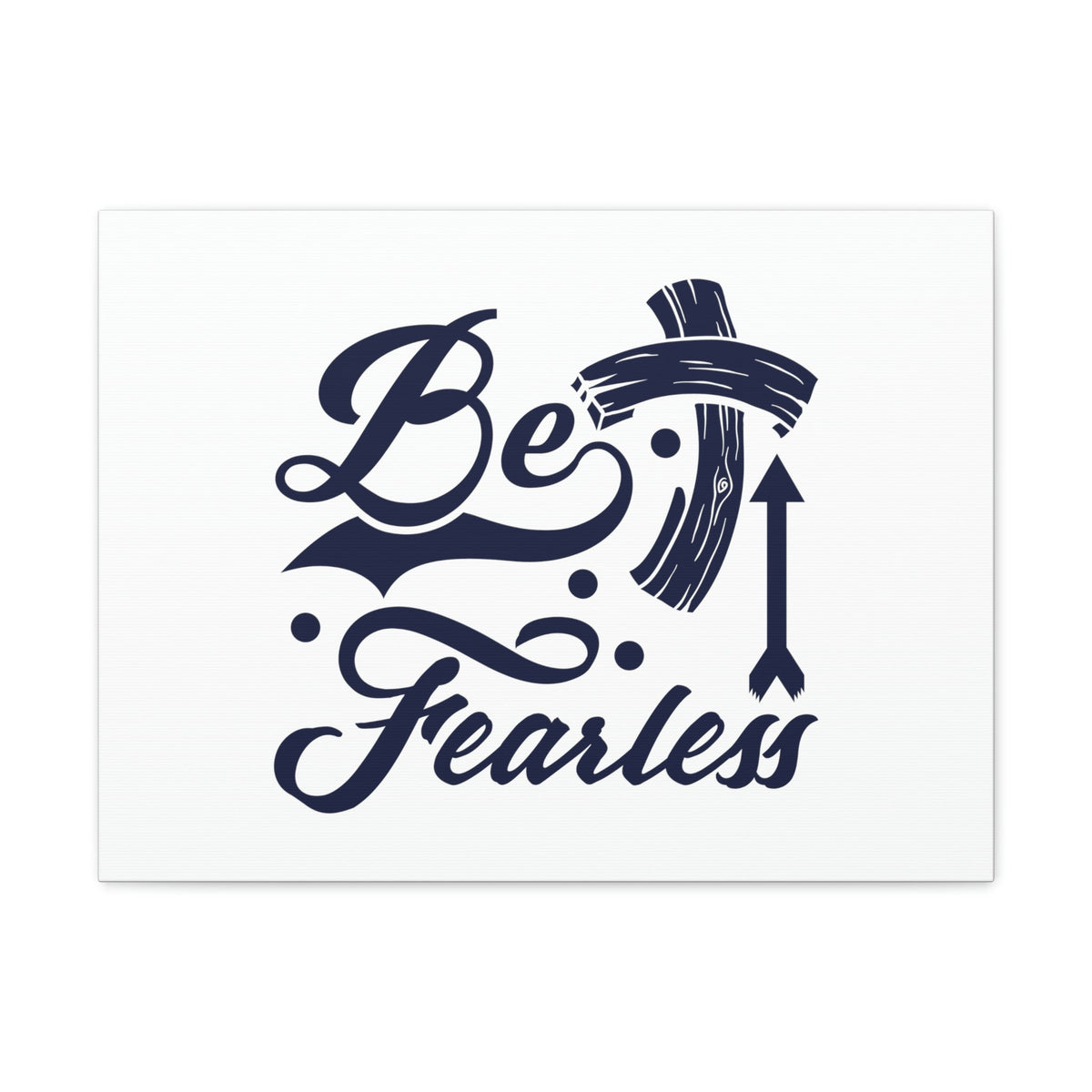 Scripture Walls Be Fearless 2 Timothy 1:7 Blue Cross Christian Wall Art Bible Verse Print Ready to Hang Unframed-Express Your Love Gifts