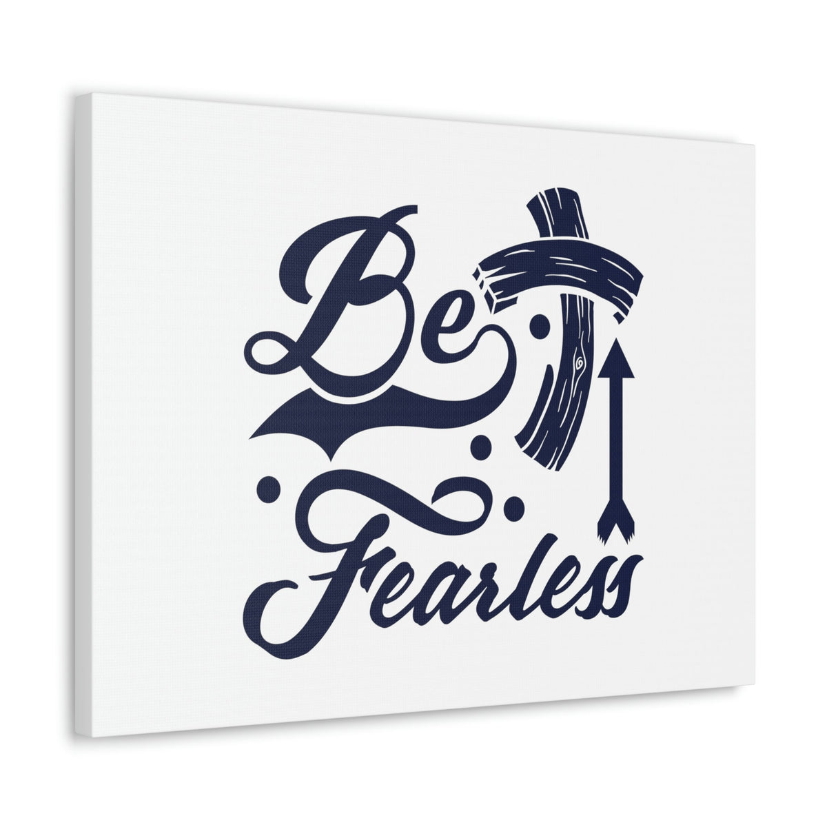 Scripture Walls Be Fearless 2 Timothy 1:7 Blue Cross Christian Wall Art Bible Verse Print Ready to Hang Unframed-Express Your Love Gifts