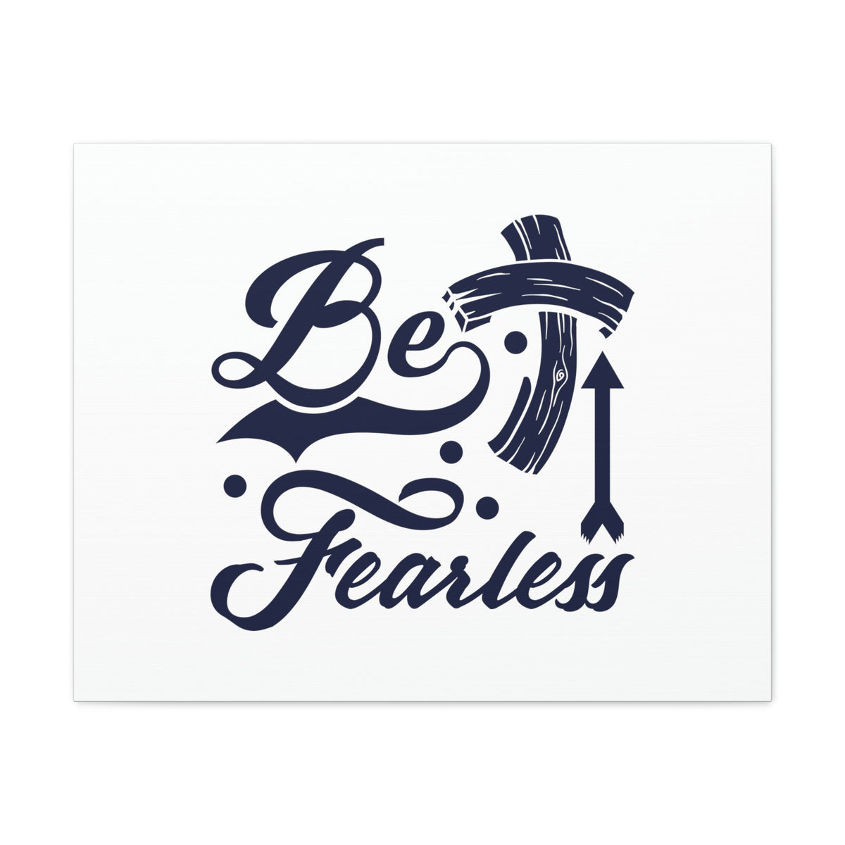 Scripture Walls Be Fearless 2 Timothy 1:7 Blue Cross Christian Wall Art Bible Verse Print Ready to Hang Unframed-Express Your Love Gifts