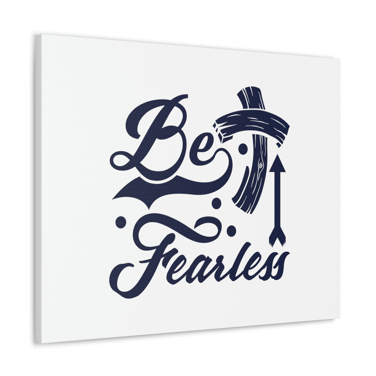 Scripture Walls Be Fearless 2 Timothy 1:7 Blue Cross Christian Wall Art Bible Verse Print Ready to Hang Unframed-Express Your Love Gifts